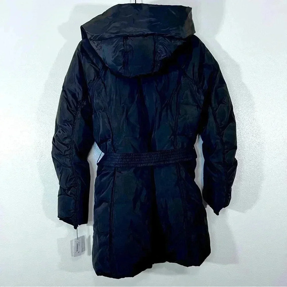 NWT Laundry by Shelli Segal Long Buckled Hooded Puffer - Picture 2 of 8